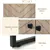 Chevron Sideboard with 4 Doors & Adjustable Shelves,Steel Base Cabinet