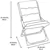 2-in-1 Folding Patio Chair Set, 2 pack