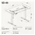 48' Electric Standing Desk with Adjustable Height