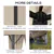 Patio Canopy Shelter with Privacy Panels - Khaki