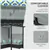 Wicker Patio Set with Retractable Canopy Pergola - Grey