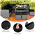 7-PC Patio Wicker Sectional Dining Set - Black