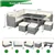 7-PC Patio Wicker Sectional Dining Set - Beige