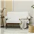 2-Seater Loveseat with Wood Legs - Cream White