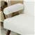 2-Seater Loveseat with Wood Legs - Cream White