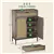 Storage Cabinet with Rattan Doors, Shoe Rack Organizer with Top Drawer