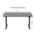 Electric Standing Desk 160 x 70 cm - Adjustable Height Steel Desk