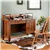 Wooden Computer Desk - Rustic Brown