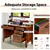 Wooden Computer Desk - Rustic Brown