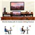 Wooden Computer Desk - Rustic Brown