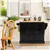 Hideaway Glide Kitchen Island with Storage - Black