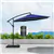 9.6ft Offset Patio Umbrella with Base