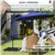 9.6ft Offset Patio Umbrella with Base