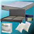 Full Mattress & Bed Frame Bundle:Complete Comfort Package -Navy BLUE