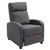 Fabric Recliner Chair, Single Sofa with Padded Seat, Dark Grey
