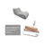 Compression Sofa - Ergonomic Velvet Chaise Lounge for Yoga, Relaxation
