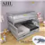 Lillie and James Triple Sleeper Bunk Bed with Trundle & Storage Stairs - Grey