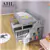 Lillie and James Triple Sleeper Bunk Bed with Trundle & Storage Stairs - Grey
