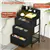 2-Piece Nightstand Set Each 3 Drawers with USB Charging & LED Light