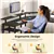 L-Shaped Gaming Desk 47''with LED Lights, Power Outlets & Monitor Stan