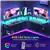 L-Shaped Gaming Desk 47''with LED Lights, Power Outlets & Monitor Stan