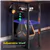 L-Shaped Gaming Desk 47''with LED Lights, Power Outlets & Monitor Stan