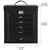 6 Layers Womens Jewellery Boxes Table Top Large Leather Chest Jewelry.