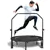 Foldable Fitness Trampoline with Handle – Quiet Rebounder