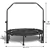 Foldable Fitness Trampoline with Handle – Quiet Rebounder