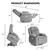 Heated Power Lift Recliner Chair with Massage & Remote