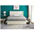 Elegant Wingback Design Platform Bed - Creme/Double