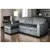 Urban Cali Calabasas Minky Corduroy Reversible Sofa Bed in Dark Grey