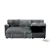 Urban Cali Calabasas Minky Corduroy Reversible Sofa Bed in Dark Grey