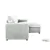 Urban Cali Calabasas Minky Corduroy Reversible Sofa Bed in Light Grey