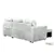 Urban Cali Calabasas Minky Corduroy Reversible Sofa Bed in Light Grey