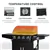 Outdoor Propane Grill with Storage - Black