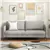Loveseat with Metal Legs - Gray