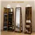 Mirror Jewelry Cabinet - Rustic Brown