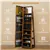 Mirror Jewelry Cabinet - Rustic Brown