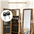 Mirror Jewelry Cabinet - Rustic Brown