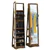 Mirror Jewelry Cabinet - Rustic Brown