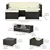 Patio Corner Sofa Set - Cream White