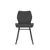 2 Set Dining Chair Set, PU Leather Chairs with Metal Legs (Grey)