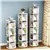 6 Tier 360° Rotating Stackable Shelves Bookshelf Organizer (White)