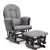 NestEase Glider Set – Soft Rocker Chair with Ottoman & Storage Pocket