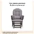 NestEase Glider Set – Soft Rocker Chair with Ottoman & Storage Pocket