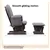 NestEase Glider Set – Soft Rocker Chair with Ottoman & Storage Pocket