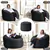 5ft Bean Bag Chair, 2-in-1 Convertible Bean Bag Sofa Bed (Black)