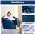5ft Bean Bag Chair, 2-in-1 Convertible Bean Bag Sofa Bed (Blue)