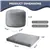 5ft Bean Bag Chair, 2-in-1 Convertible Bean Bag Sofa Bed (Grey)